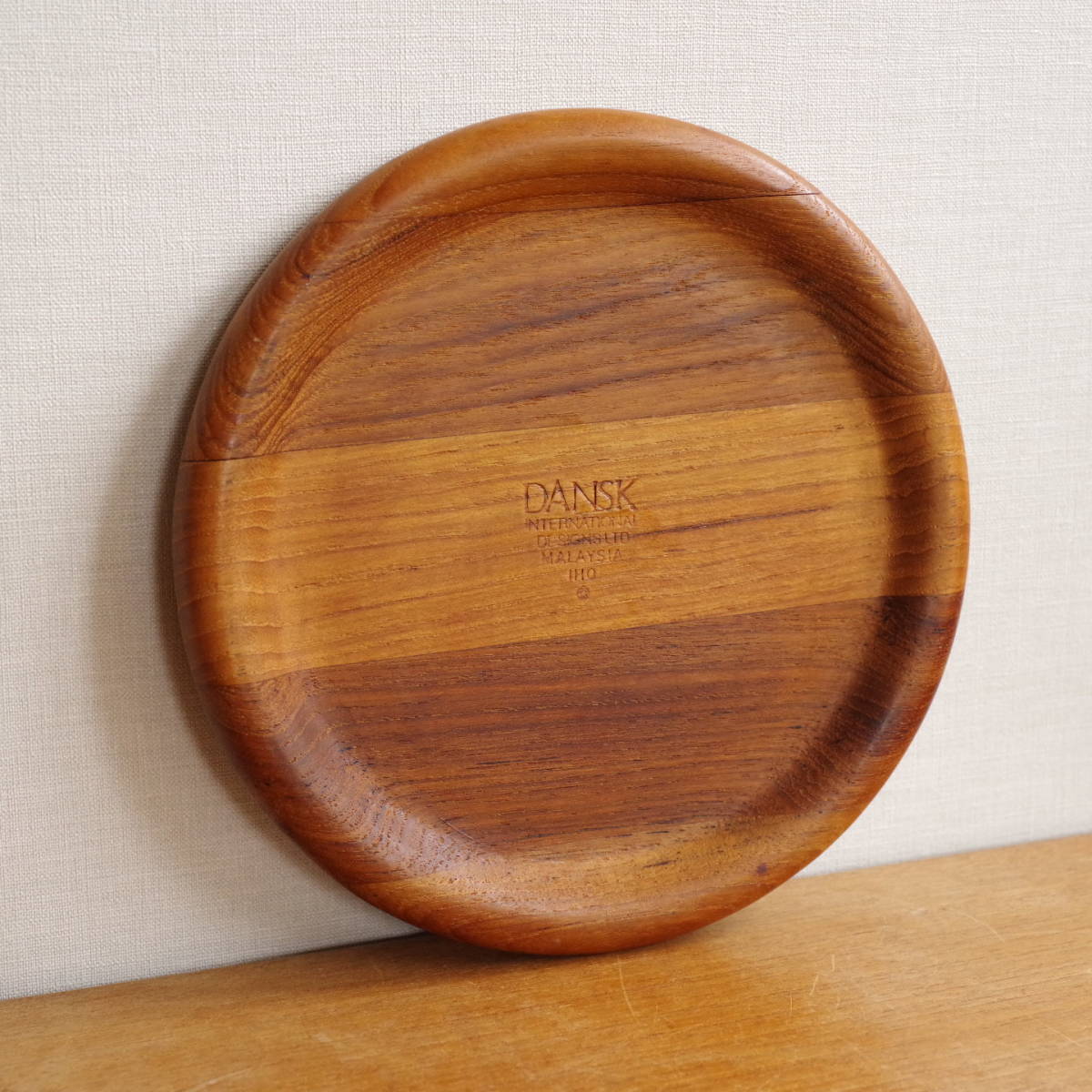 DANSK Dance k cheeks Teak dishmat wooden purity laminated wood tray plate Malaysia made 