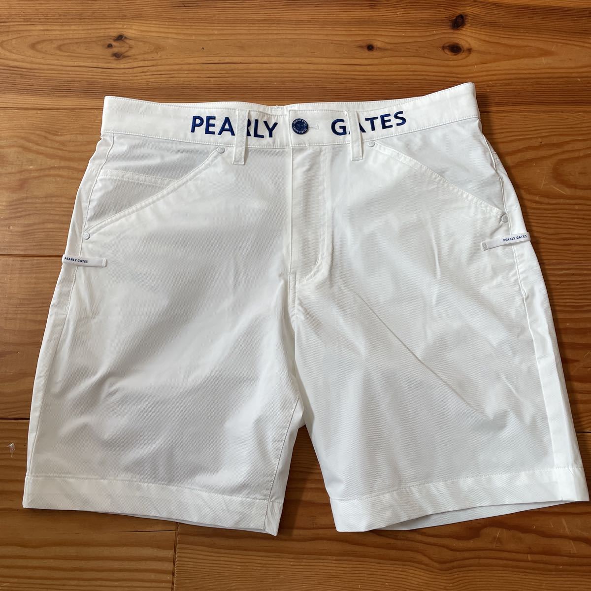 格安SALEスタート】 シャツ-美品 パーリーゲイツ ツイルストレッチ 殿堂 【レア品】PEARLY 短パン&キャップSet☆ GATES ウエア(男性用)