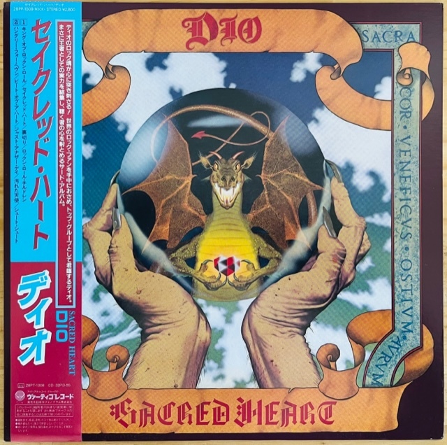 LP■HR/HM/DIO/SACRED HEART/VERTIGO 28PP-1008/国内85年ORIG OBI/帯 極美/ディオ/セイクレッド・ハート/RONNIE JAMES DIO/HEAVY METAL名盤_画像1