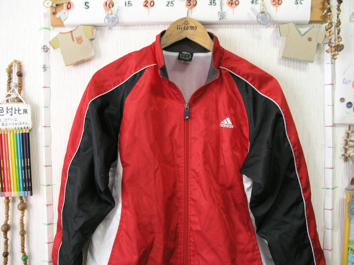 ! одежда 4617_P5! Junior длинный рукав ветровка adidas Adidas размер [150] Used ~iiitomo~