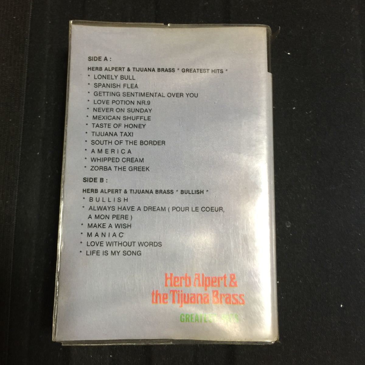  herb *a Rupert &tifana* brass GREATEST HITS/BULLISH Southeast Asia record cassette tape *