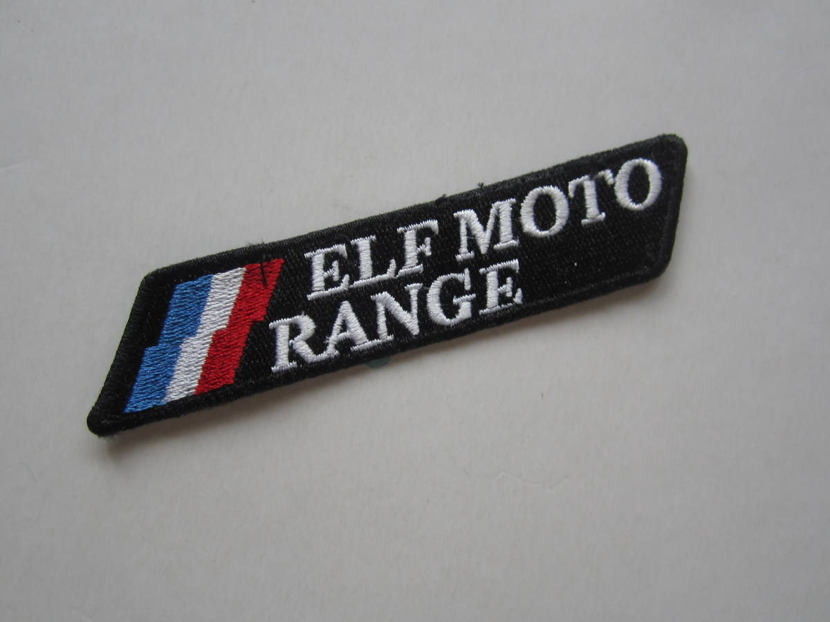 エルフ elf moto range オイル ガソリン F1 バイク メーカー ロゴ ワッペン/ 刺繍 レーシング 自動車 整備 MotoGP ビンテージ 131_画像1