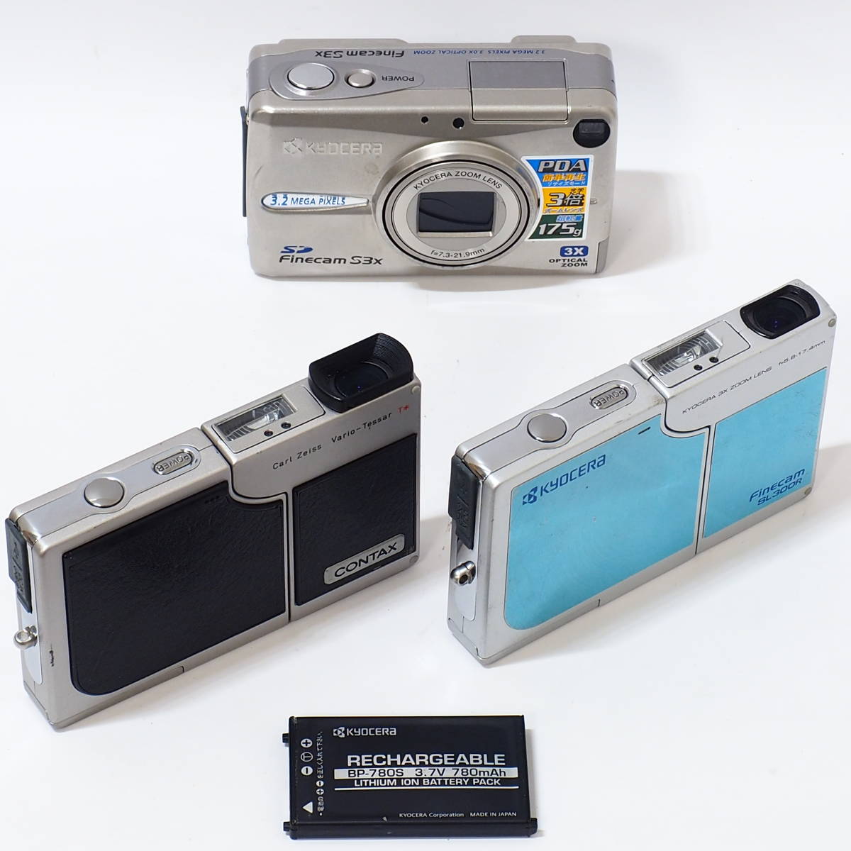 CONTAX SL 300 RT KYOCERA Finecam SL 300R S3x BP-780S BATTERY CONTAX SL 300 RT KYOCERA Finecam SL 300R S3x BP-780S BATTERY