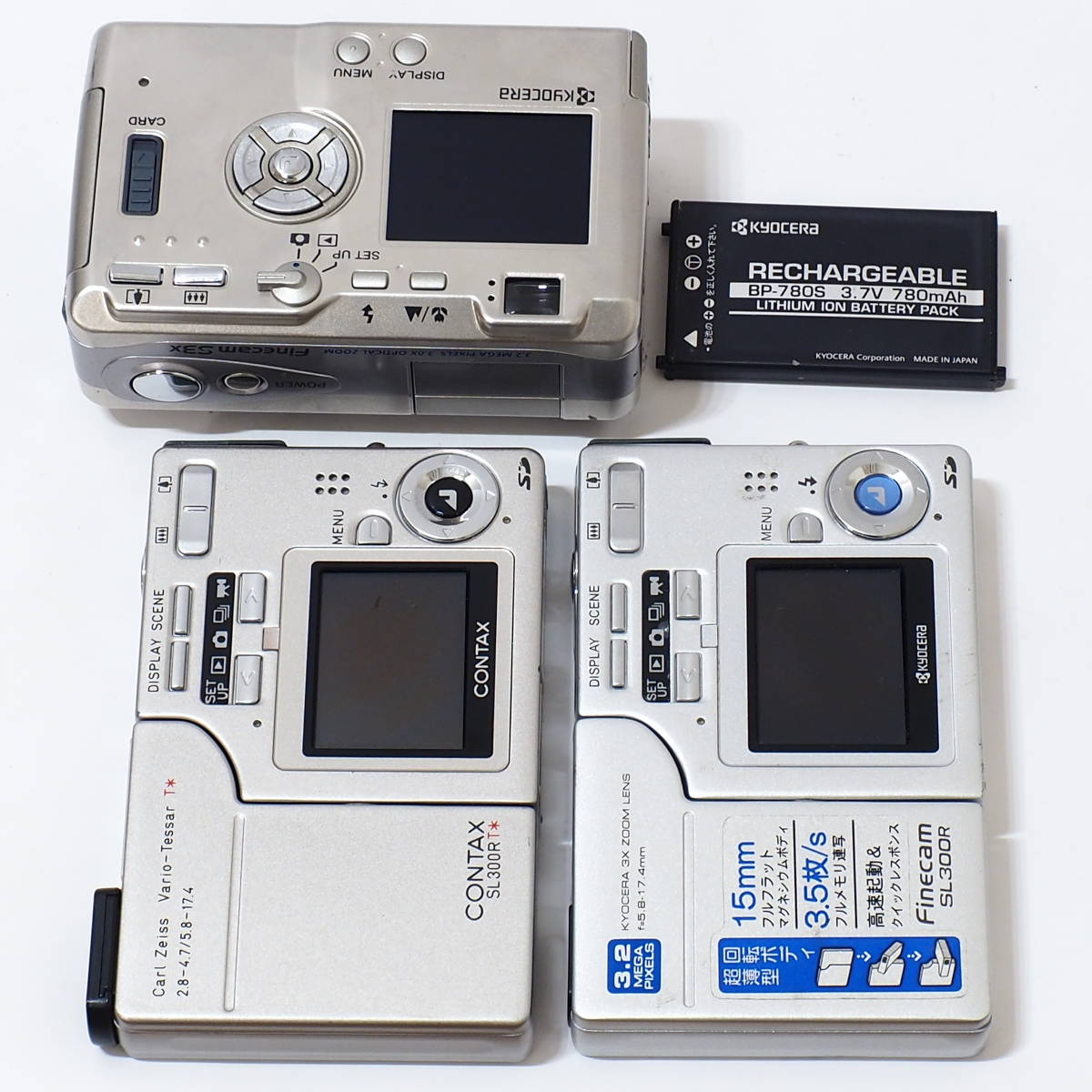CONTAX SL 300 RT KYOCERA Finecam SL 300R S3x BP-780S BATTERY CONTAX SL 300 RT KYOCERA Finecam SL 300R S3x BP-780S BATTERY