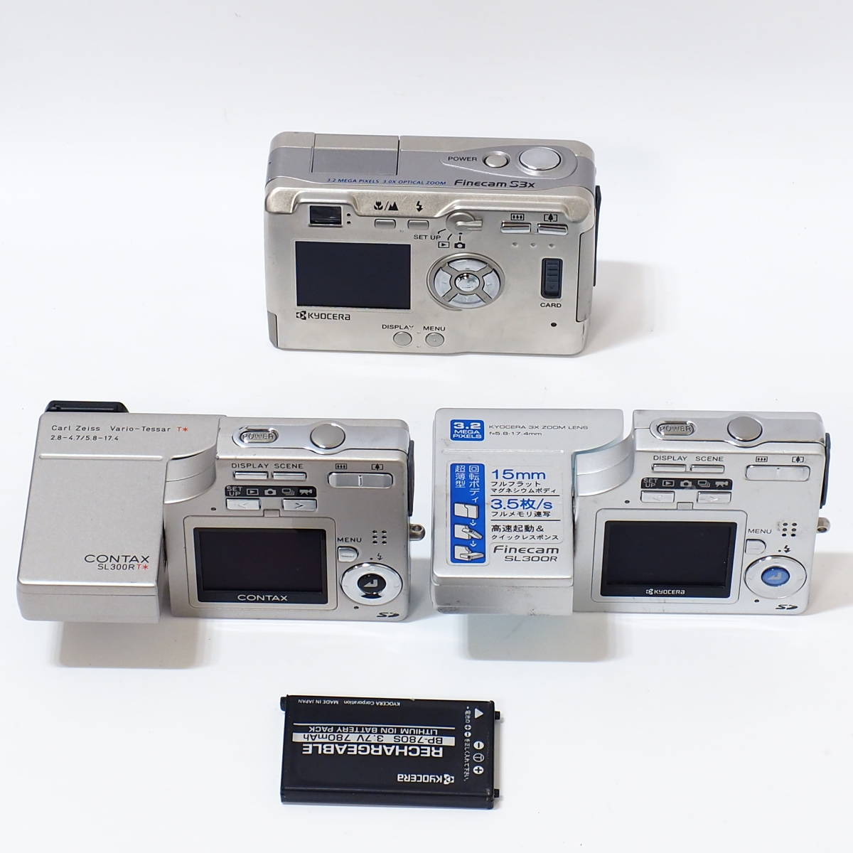 CONTAX SL 300 RT KYOCERA Finecam SL 300R S3x BP-780S BATTERY CONTAX SL 300 RT KYOCERA Finecam SL 300R S3x BP-780S BATTERY