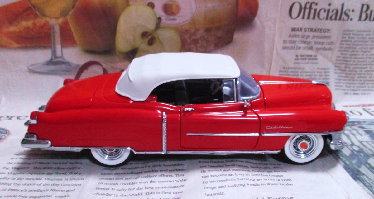 ★激レア絶版*フランクリンミント*1/24*1953 Cadillac Eldorado Convertible レッド_画像6