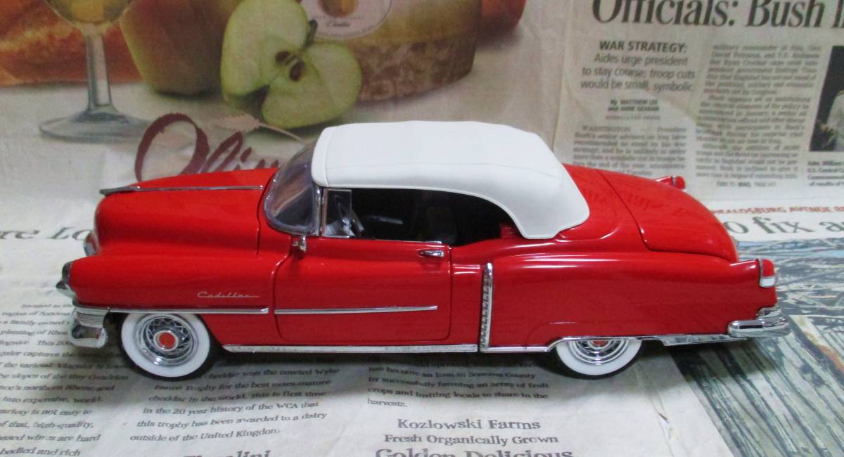 ★激レア絶版*フランクリンミント*1/24*1953 Cadillac Eldorado Convertible レッド_画像5