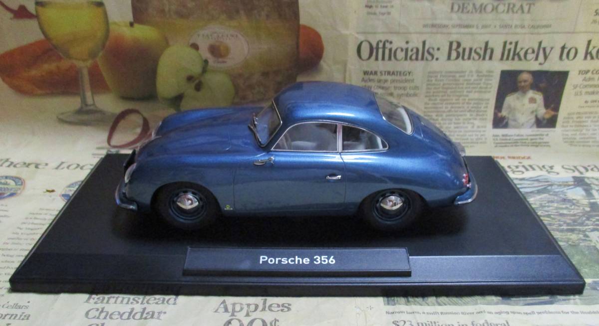 * rare out of print *Norev*1/18*1954 Porsche 356 Speedster blue metallic * Porsche 