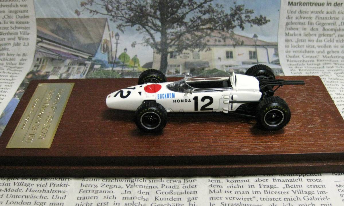 ★レア*hpi-racing*1/43*Honda F1 RA272 #12 1965 Mexico GP*ホンダ≠BBR_画像5