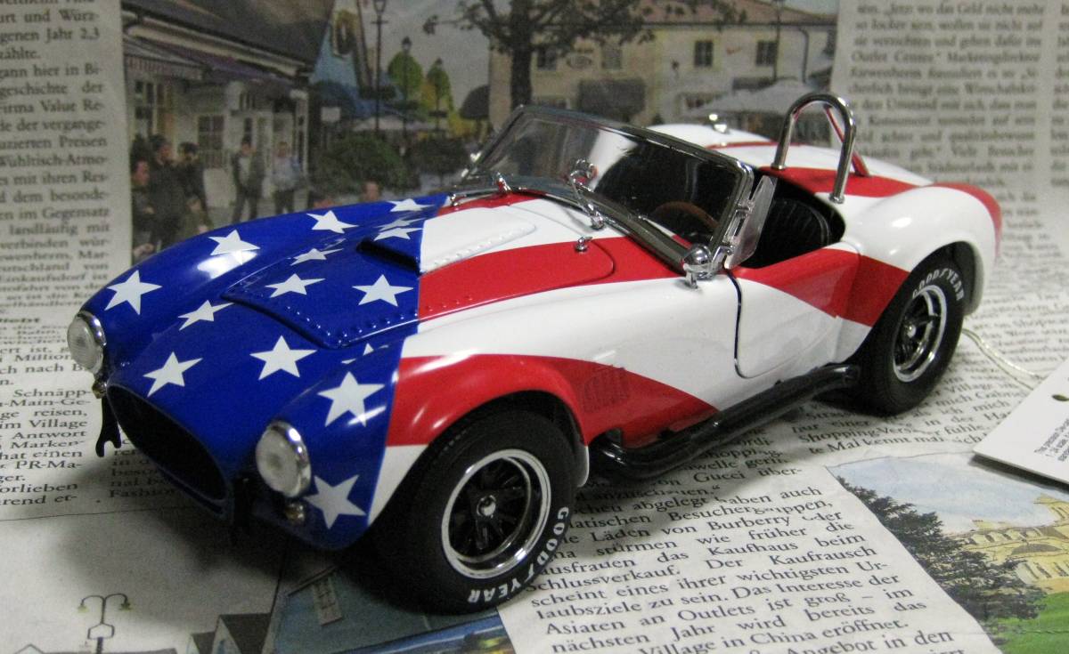 レア絶版*フランクリンミント*1/24*1966 Shelby Cobra 427 S/C Stars