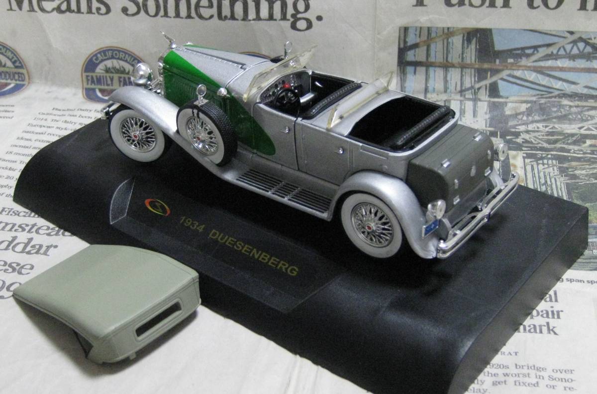 * out of print *Signature Models*1/32*1934 Duesenberg J-Class Phaeton silver / green ≠ Franklin Mint 