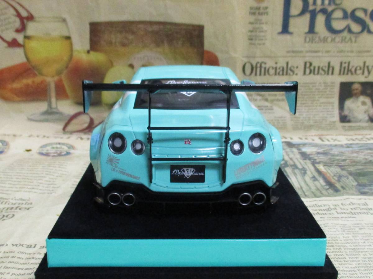 * out of print *Solido/Autobarn*1/18*Nissan GT-R (R35) Liberty Walk LB Works mint green * Nissan * custom specification ≠BBR