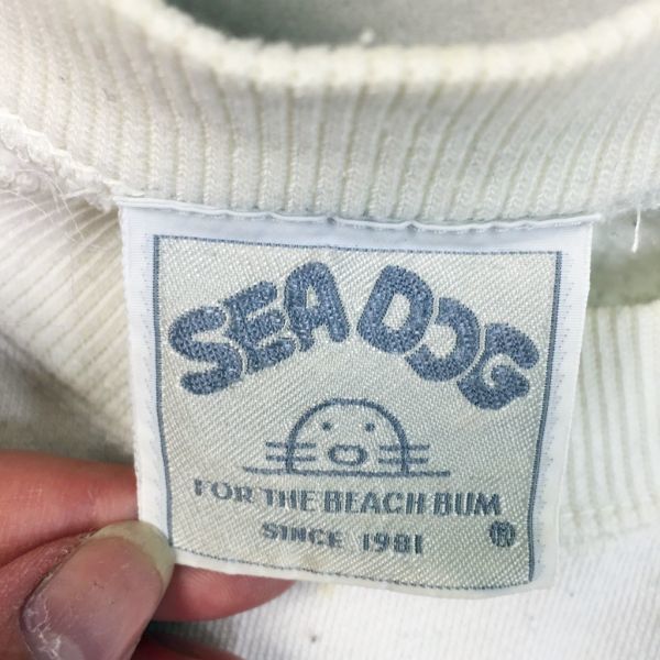 8883 SEADOG 湘南 鎌倉 材木座 スウェット トレーナー ビックロゴ 裏 ...