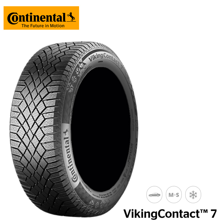 コンチネンタル バイキング コンタクト7 品質は非常に良い 225 45R18 95T XL ラッピング無料 Continental 7 本 VikingContact 45-18 スタッドレスタイヤ 1