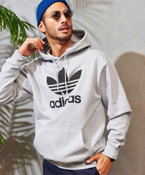 adidas Originals/ Adidas Originals TREFOIL HOODIE/to ref . il /f-ti-/ pull over Parker / sweat /nike/new balance/