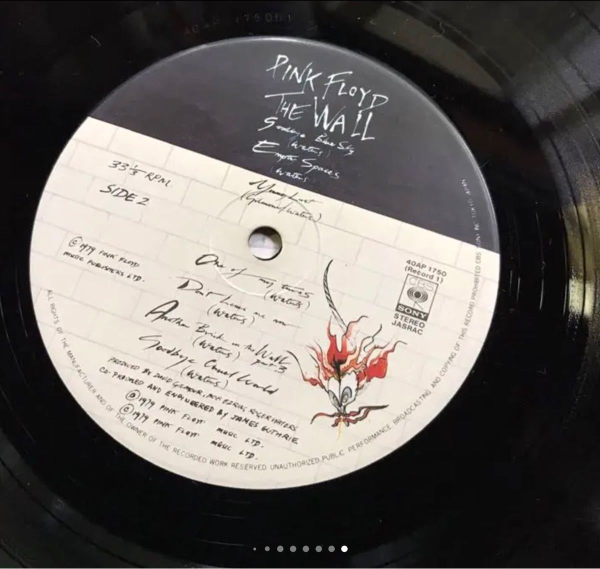 THE WALL ザ・ウォール　ピンクフロイド 日本盤レコード