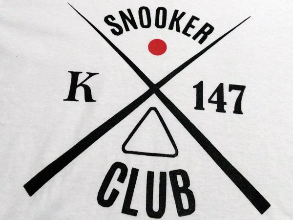 送込 SNOOKER　スヌーカー K145　半袖Tシャツ　白　Mサイズ _画像1