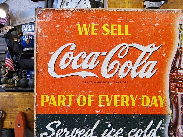 コカコーラ看板 非売品レア アメリカン雑貨 値下げ交渉有り