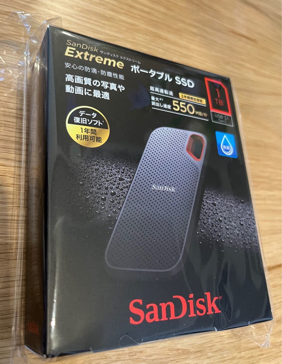 新品未開封 SanDisk エクストリーム ポータブルSSD 1TB-