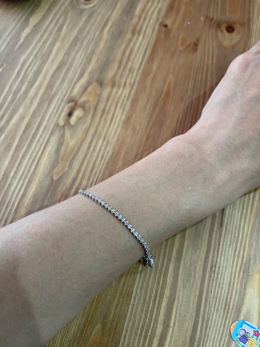 気まぐれお値下げ】k18WG 1.00ct テニスブレスレット ダイヤモンド