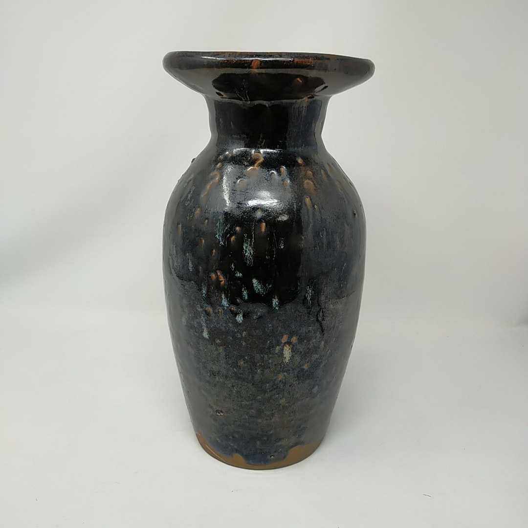 花瓶 陶器 古物 花器 花壺 和モダン ビンテージ フラワーベース インテリア　S_画像5