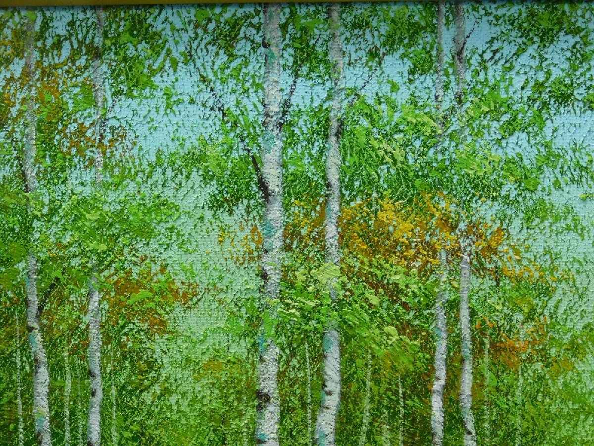 Yahoo!オークション - 吉田敏之 白樺 風景画 SM号 油彩 額装 Yahoo!オークション - 吉田敏之 白樺 風景画 SM号 油彩 額装