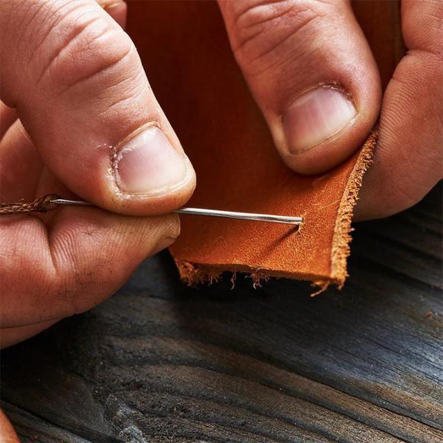 レザークラフト 蝋引き糸 ワックスコード ロウ引き糸 革 裁縫 14点セット