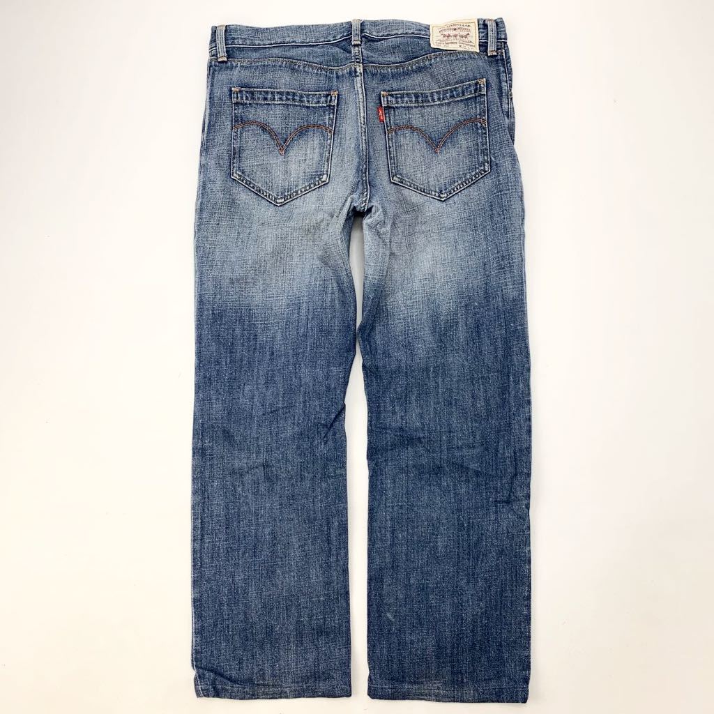 LEVIS ★ 552-03 552 こなれた雰囲気◎ デニムパンツ ジーンズ インディゴ W34 太め ストンとしたシルエット 古着 リーバイス■Ja3513_画像3