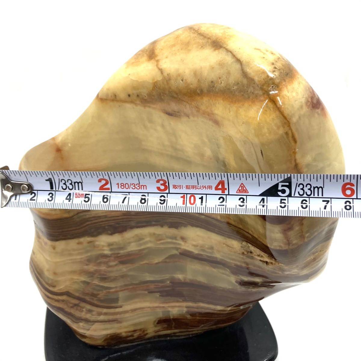 1年保証』 縞メノウ 1.1kg オニキス 瑪瑙 アゲート 原石 鑑賞石 自然石
