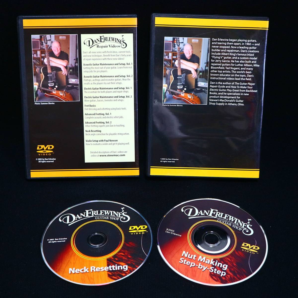 < used >. neck. repeated set, nut. exchange concerning explanation DVD2 sheets - Dan Erlewine\'s[ Neck Resets],[Nut Making Step-By-Step]