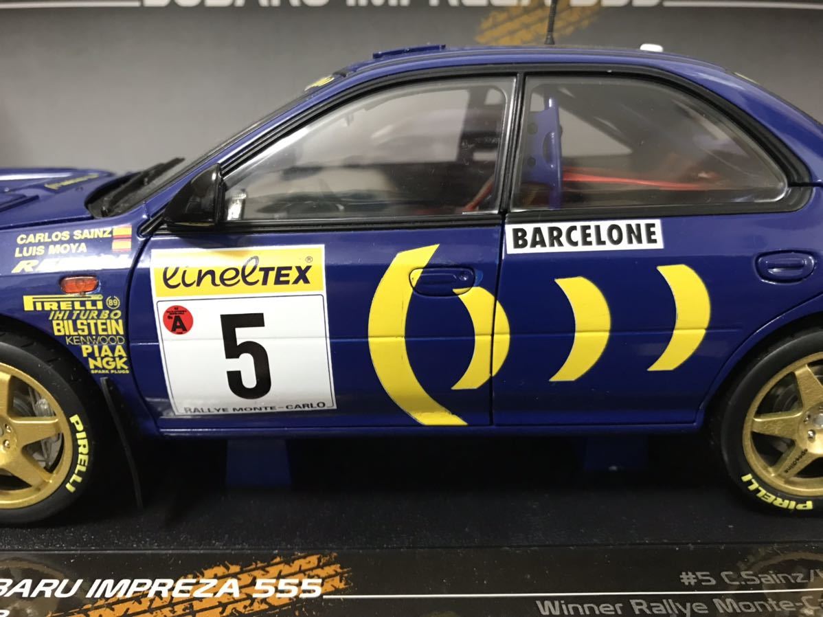  Sunstar Subaru Impreza 555 Night Rally karu Roth autograph tsu1995 Monte Carlo 