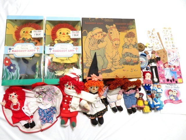 ◇品 ラガディ アン&アンディ RAGGEDY ANN&ANDY 人形 ドール 時計