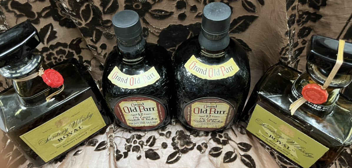 古酒 ウイスキー4本まとめて オールドパー12年 ローヤル サントリー