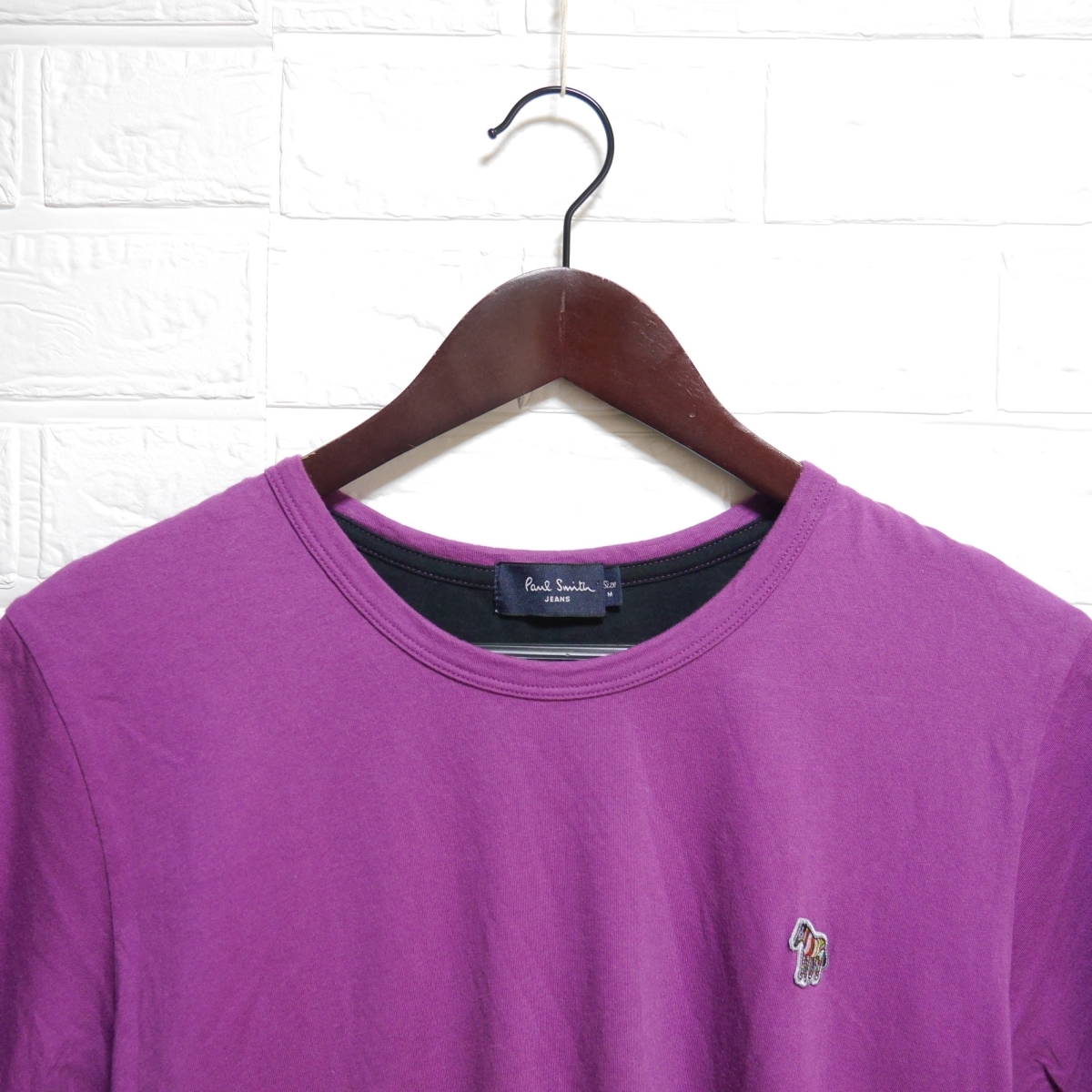 F21 □ Paul Smith JEANS □ ポールスミスジーンズ　半袖Tシャツ　紫系　中古　サイズＭ_画像3