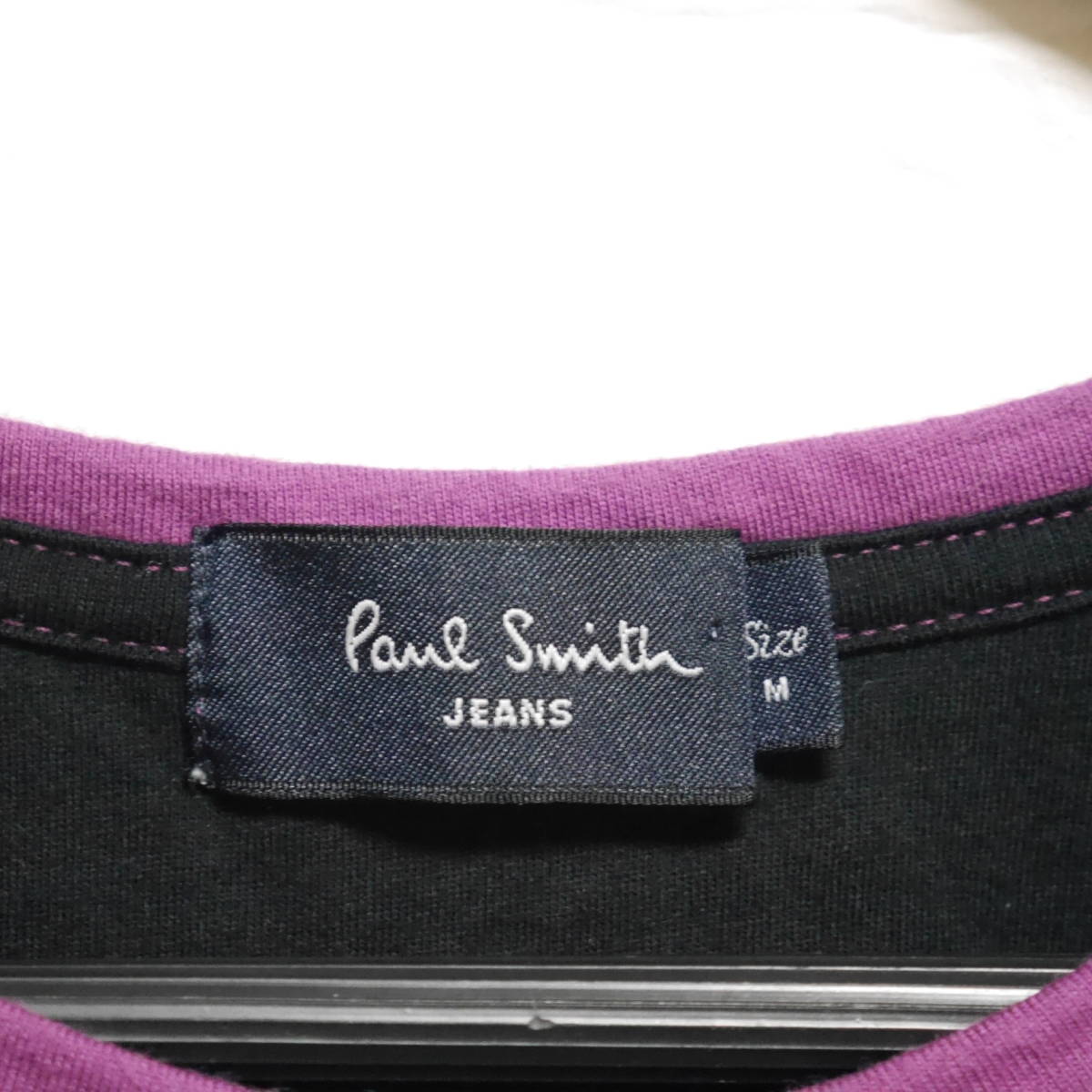 F21 □ Paul Smith JEANS □ ポールスミスジーンズ　半袖Tシャツ　紫系　中古　サイズＭ_画像7