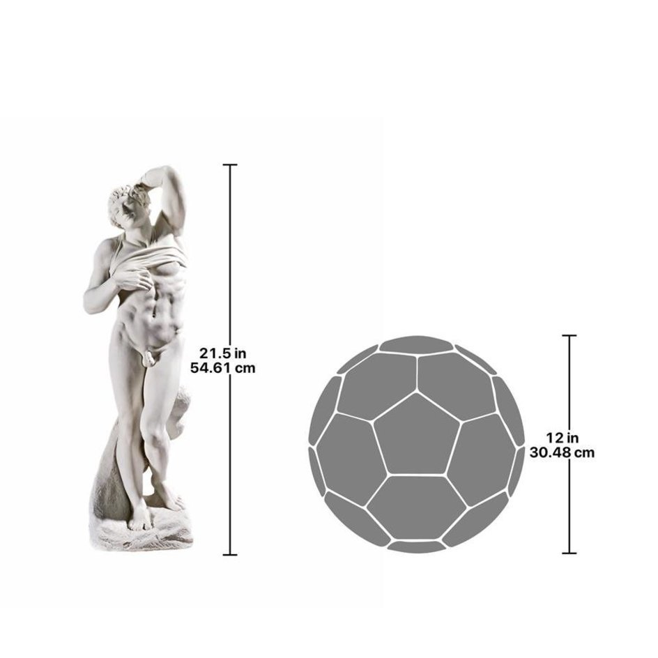 西洋彫刻 ミケランジェロ1513年作 瀕死の奴隷彫像 ルーブル美術館蔵/ アート美術品レプリカ（輸入品_画像3