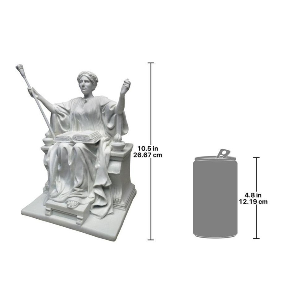 アルマ・マータ（地母神、聖母マリア） 女神アテナの彫刻（1904年）大理石風 彫像/ 大地母神ケレス（輸入品）_画像2