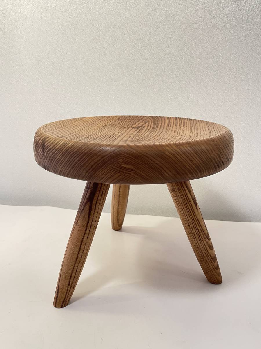 [ finest quality condition ] car ru Rod pe Lien Charlotte Perriand bell je stool Ash Berger Stool chair p Roo veko ruby jue