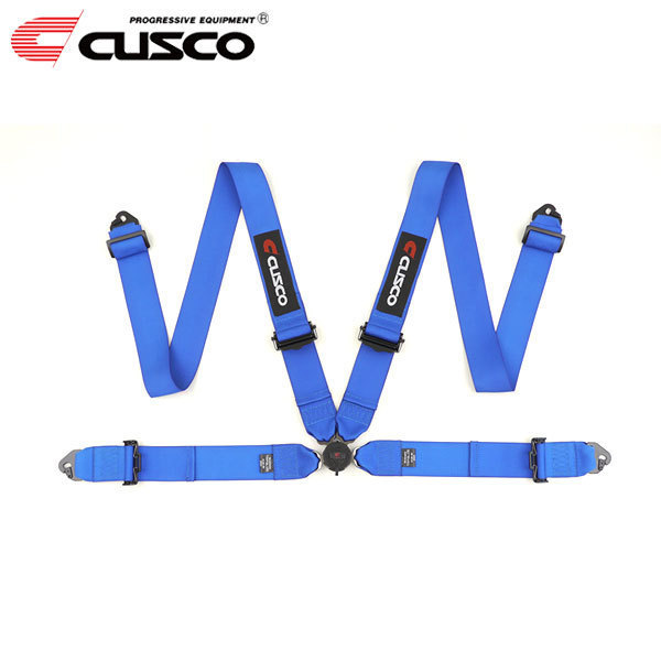 CUSCO クスコ レーシングハーネス 安心の定価販売 ブルー 4-Point 4点式 倉