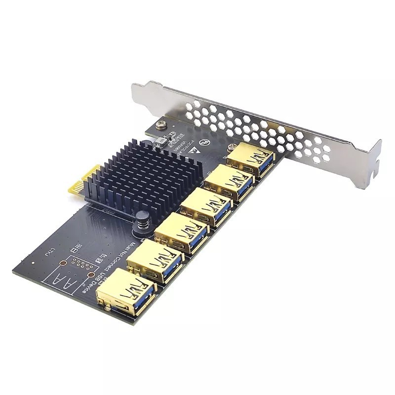 PCI Express 6集約PCI-E USB3.0マイニング6gpu usb 拡張