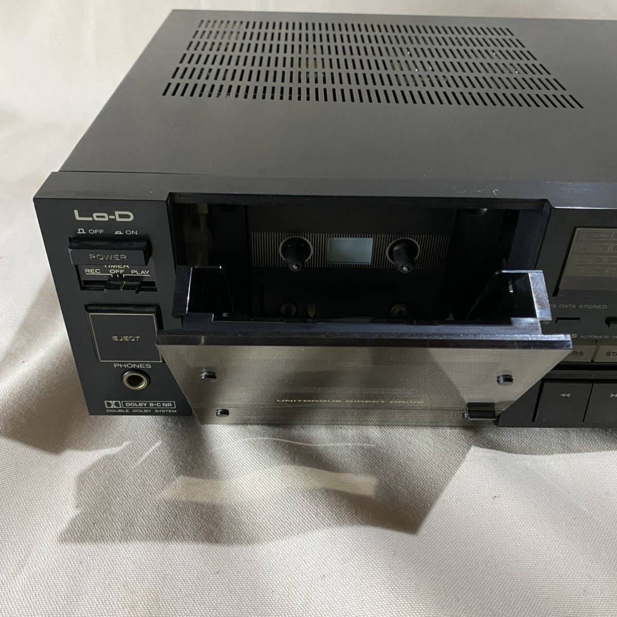 Lo-D/ローディー D-9STEREO CASSETTE DECK カセットデッキ ジャンク_開閉が弱いです。