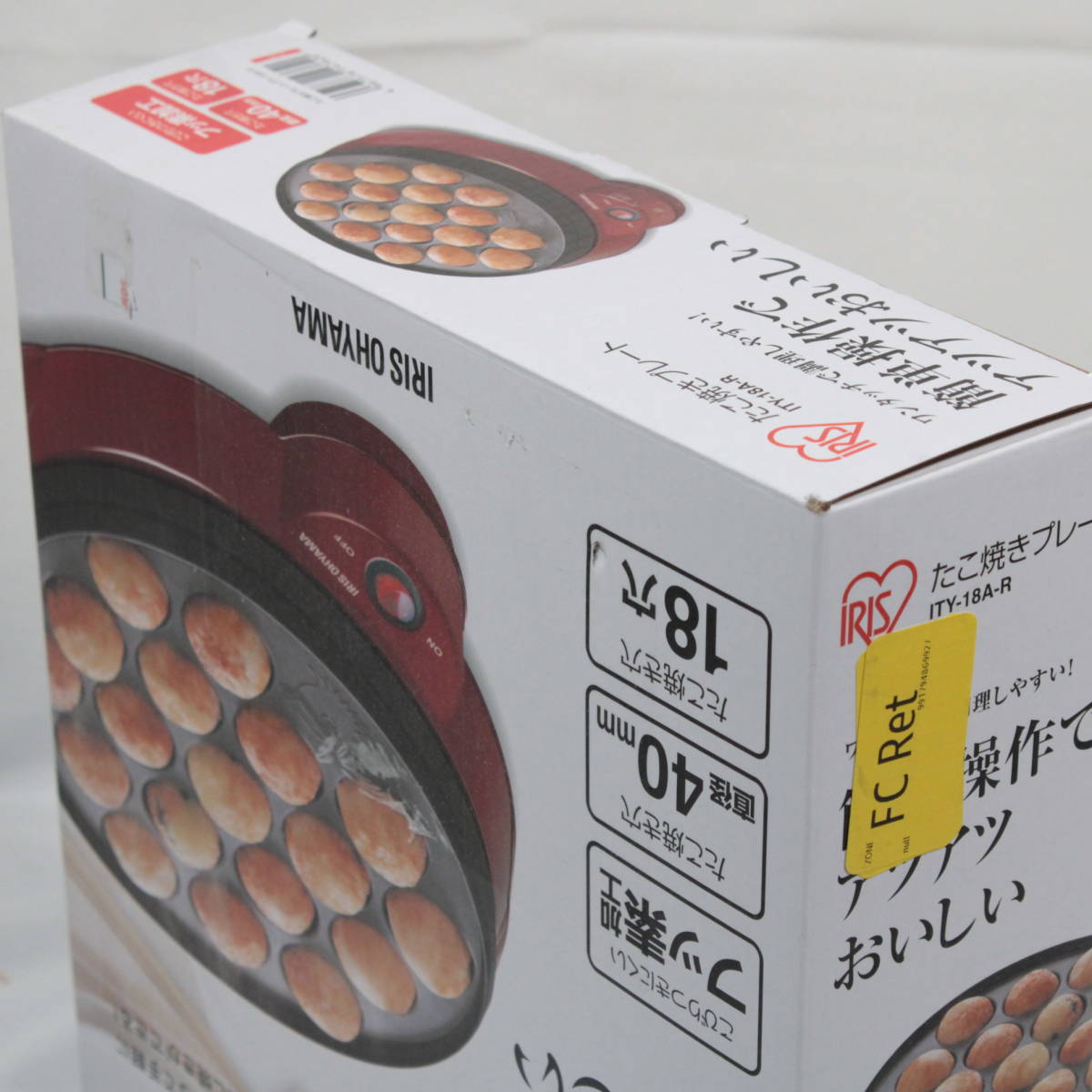 a07183 Iris o-yama сковорода для takoyaki красный ITY-18A-R[ outlet ]