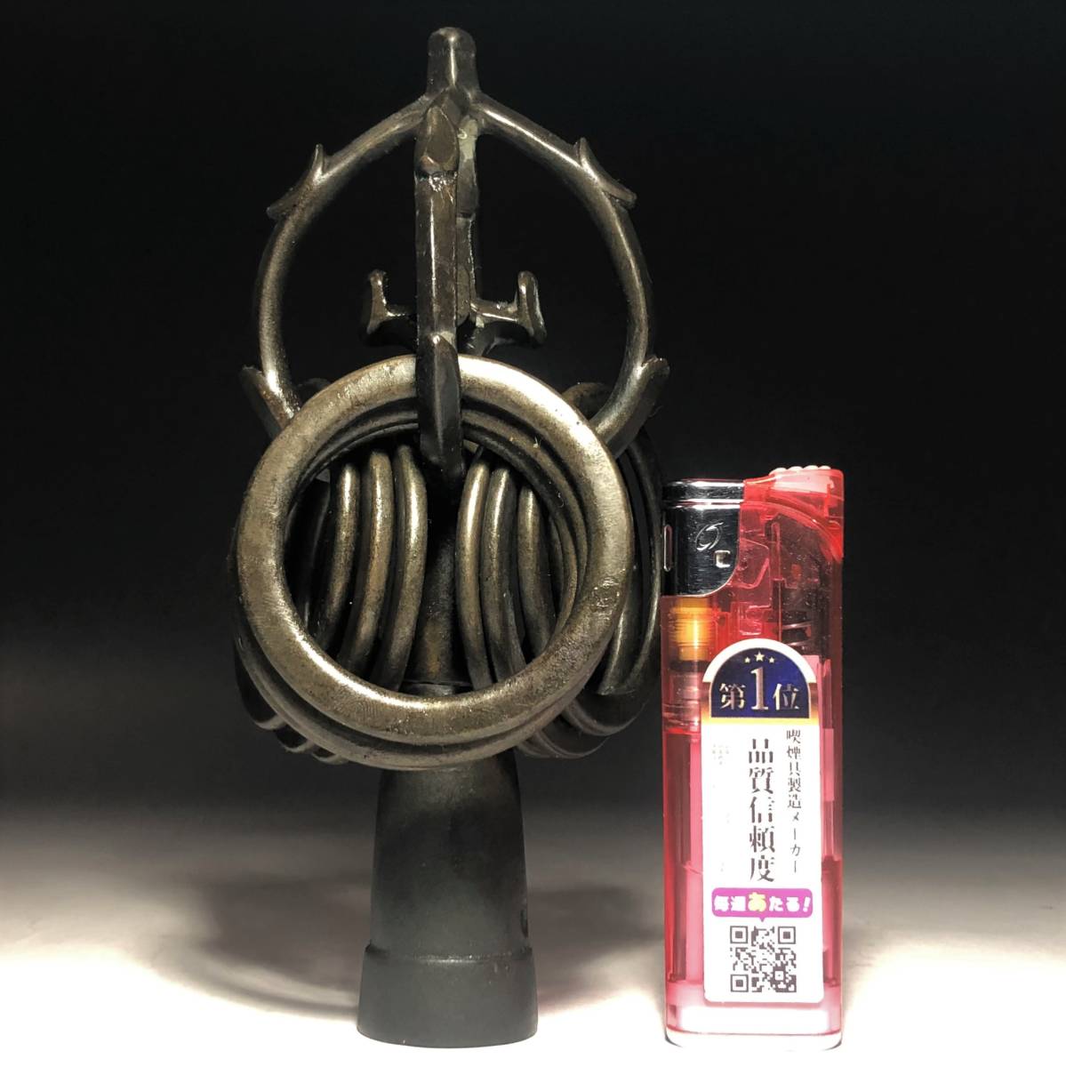◇旧寺院蔵出し!!//仏教美術 幕末~明治期 古銅錫杖頭 老銅錫杖 十 ◇旧寺院蔵出し!!//仏教美術 幕末~明治期 古銅錫杖頭 老銅錫杖 十