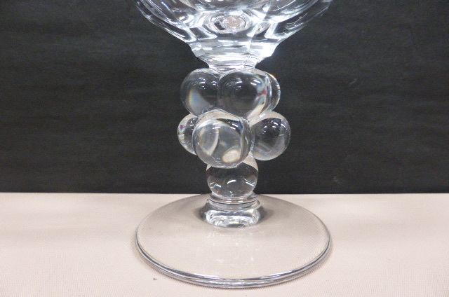 ★未使用保管品★　ラリック 　クリスタルガラス　LALIQUE　Crystal 　クロヴージョ　Clos Vougeot　ワイングラス　②_画像3