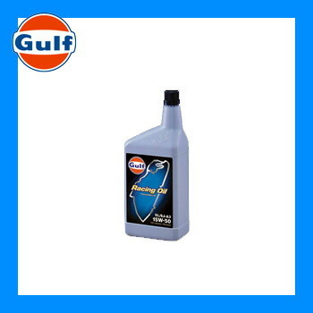 Gulf ガルフ エンジンオイル Racing Oil (レーシングオイル) 15W-50 1L 1ケース/6本セット 全合成油 (SL,SJ-A3)_画像1