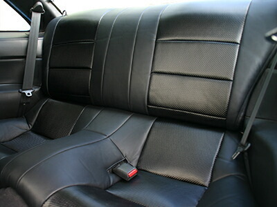 SUPERIOR Hsu pe rear seat cover black carbon look front set Skyline GT-R BNR34 seat airbag less 