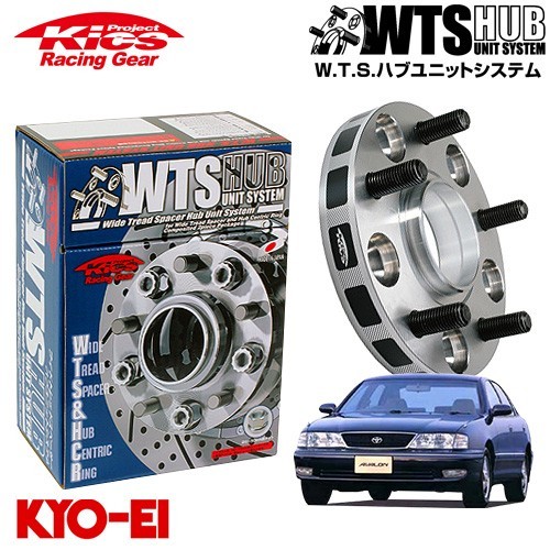 協永産業 Kics ワイドトレッドスペーサー W.T.S.ハブユニットシステム アバロン MCX10 ネジM12 x P1.5 5穴 PCD114.3 ハブ径60Φ 厚み30mm_画像1