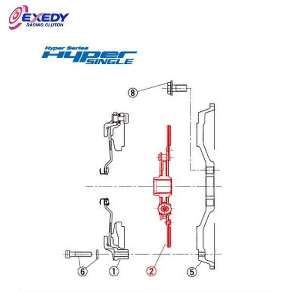 EXEDY エクセディ DH05D1 ハイパーシングル NH03SD1 (2)DISC ASSY スカイライン R32_画像1