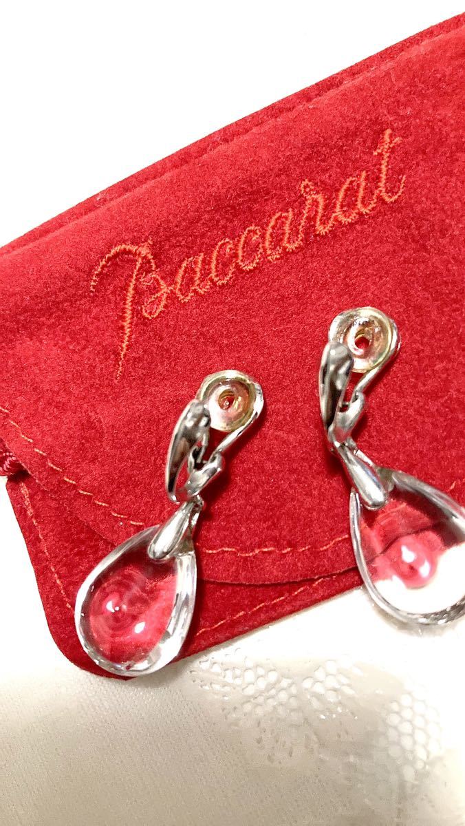 Baccarat バカラ イヤリング クリスタルガラス シルバー925