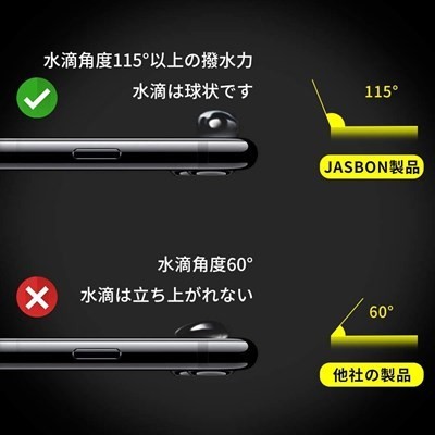 JASBON iPhone 11/XR ガラスフィルム 【2枚セット】日本旭硝子素材 強化フィルム 液晶保護フィルム 高透過率 #5331_画像5
